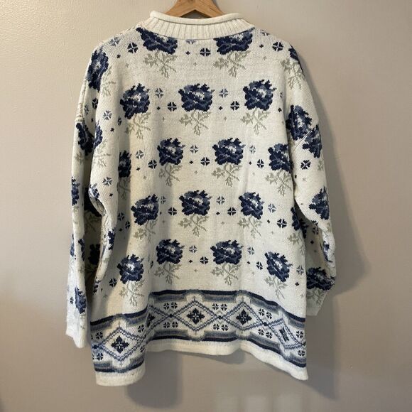 Just for Women’s Adele Knit Oversized Sweater Women’s Floral Cottagecore - Picture 5 of 5